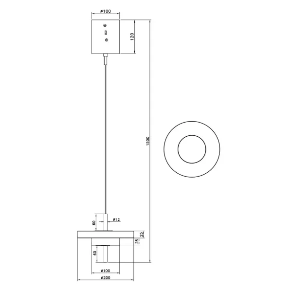 CANDEEIRO DE TETO LED 10W REGULÁVEL 2300-3000-4000K PRETO DOURADO ELIX