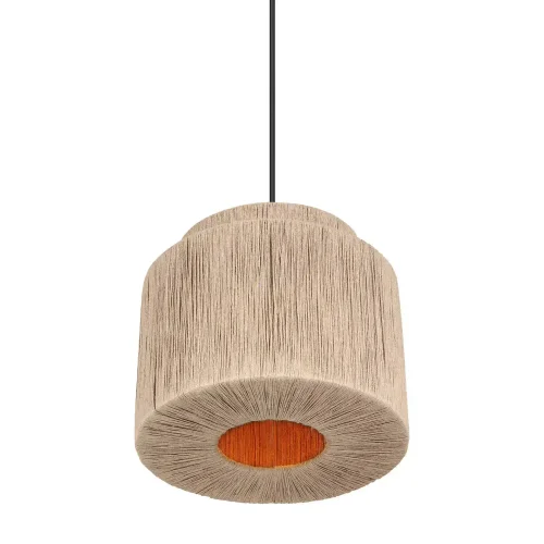 CANDEEIRO DE TETO 1 LUZ JUTA NATURAL E27 LEIKO