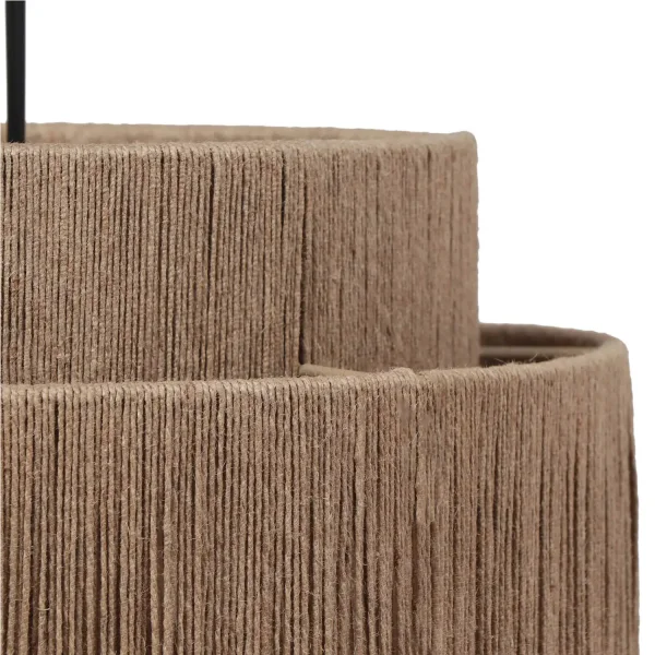 CANDEEIRO DE TETO 1 LUZ JUTA NATURAL E27 LEIKO