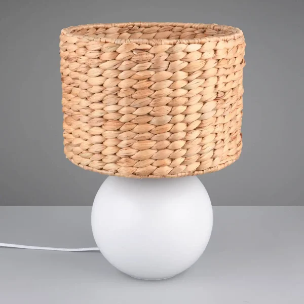 CANDEEIRO DE MESA CERÂMICA ABAT-JOUR ALGAS MARINHAS 40CM PADINA