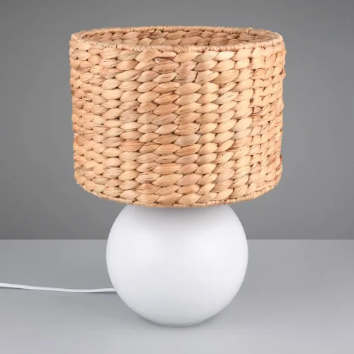 CANDEEIRO DE MESA CERÂMICA ABAT-JOUR ALGAS MARINHAS 40CM PADINA