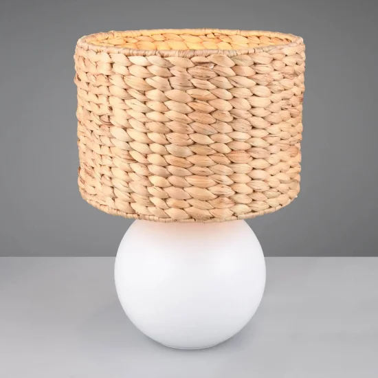 CANDEEIRO DE MESA CERÂMICA ABAT-JOUR ALGAS MARINHAS 40CM PADINA