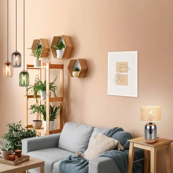 CANDEEIRO DE MESA EM VIDRO 43CM CELINE