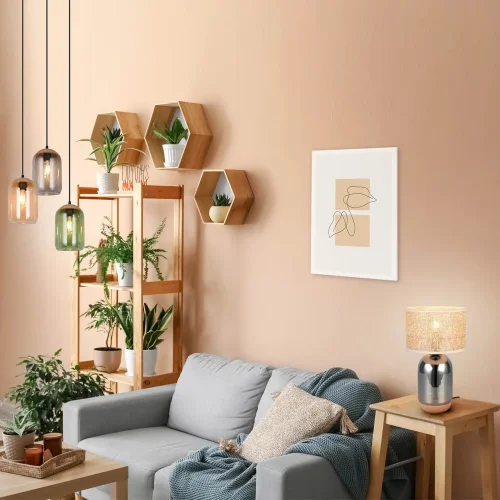 CANDEEIRO DE MESA EM VIDRO 43CM CELINE