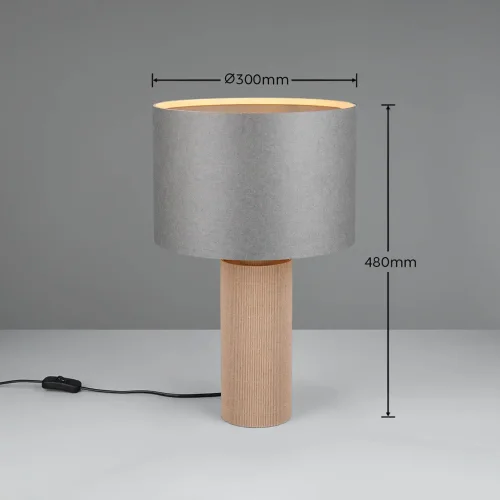 CANDEEIRO DE MESA EM PAPPE NATURAL 48CM NEXA