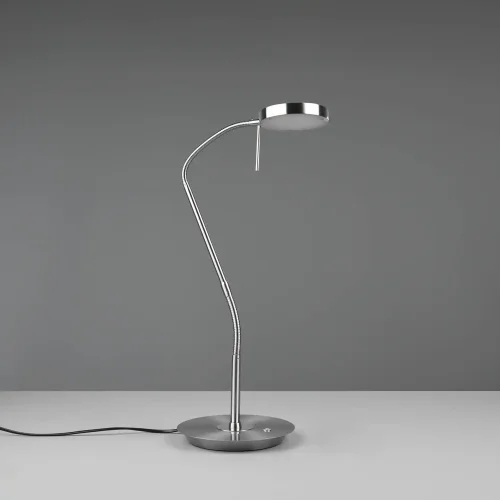 CANDEEIRO DE MESA LED 12W REGULÁVEL NÍQUEL MATE EDEN