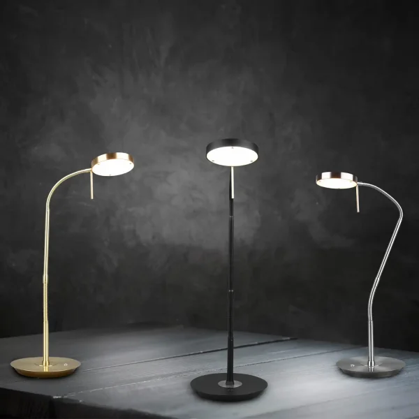 CANDEEIRO DE MESA LED 12W REGULÁVEL BRONZE MATE EDEN