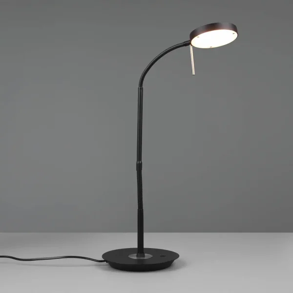 CANDEEIRO DE MESA LED 12W REGULÁVEL PRETO EDEN