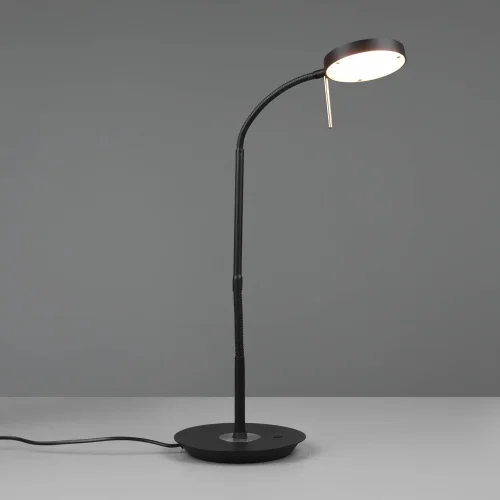 CANDEEIRO DE MESA LED 12W REGULÁVEL PRETO EDEN