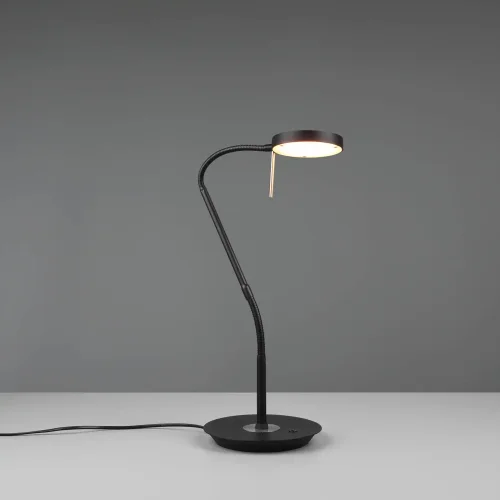 CANDEEIRO DE MESA LED 12W REGULÁVEL PRETO EDEN