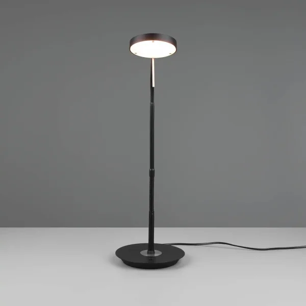 CANDEEIRO DE MESA LED 12W REGULÁVEL PRETO EDEN