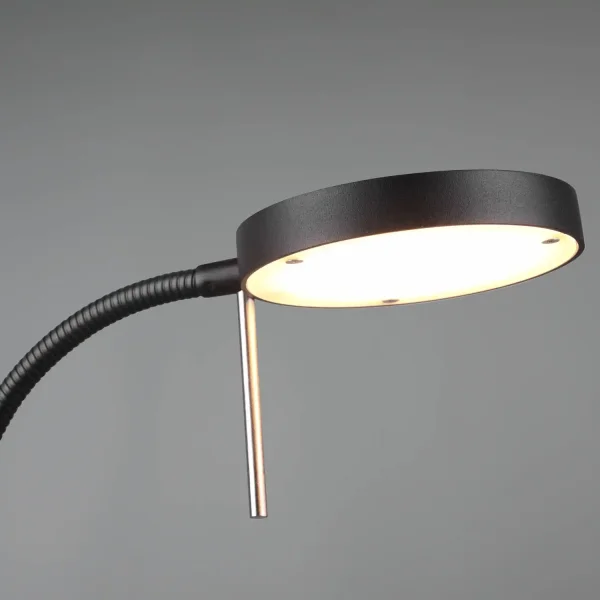 CANDEEIRO DE MESA LED 12W REGULÁVEL PRETO EDEN