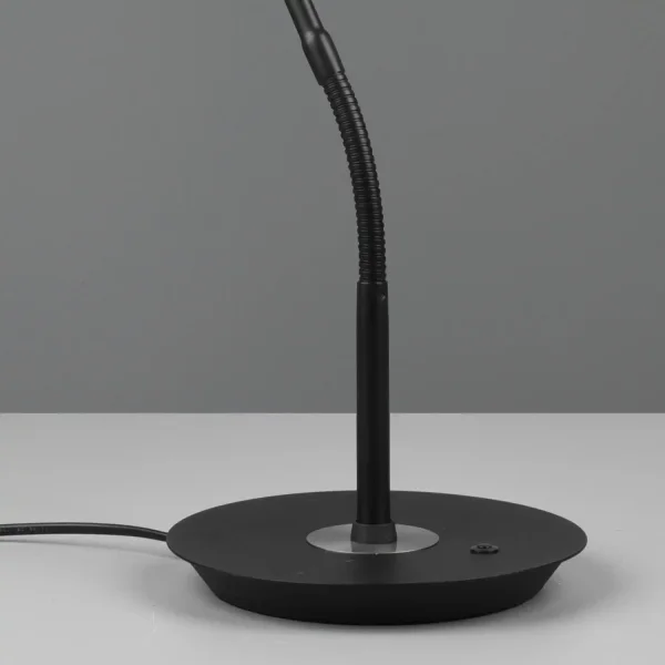 CANDEEIRO DE MESA LED 12W REGULÁVEL PRETO EDEN