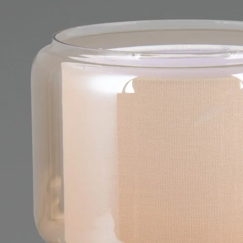 CANDEEIRO DE MESA EM VIDRO ÂMBAR ISEN