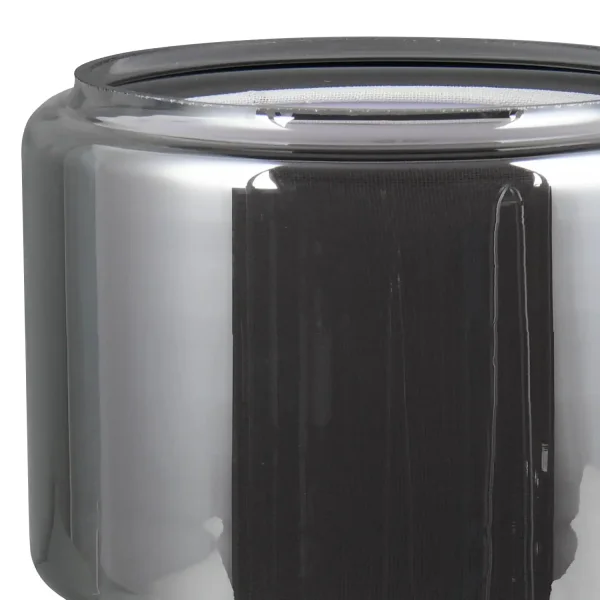 CANDEEIRO DE MESA EM VIDRO AÇO CROMADO ISEN