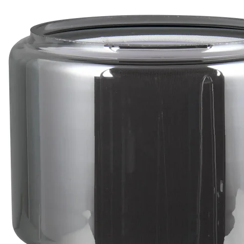 CANDEEIRO DE MESA EM VIDRO AÇO CROMADO ISEN