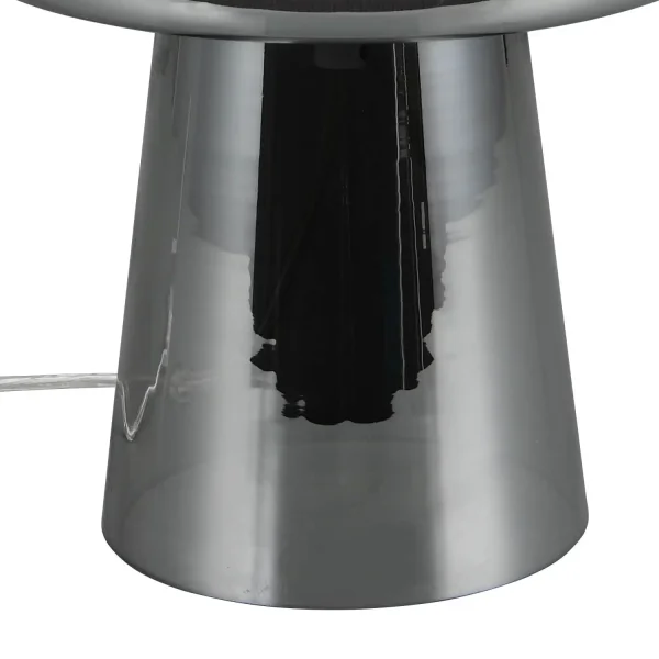 CANDEEIRO DE MESA EM VIDRO AÇO CROMADO ISEN