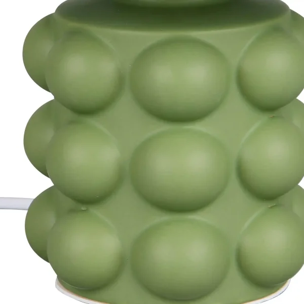 CANDEEIRO DE MESA EM CERÂMICA VERDE 30 CM E14 LOREEN