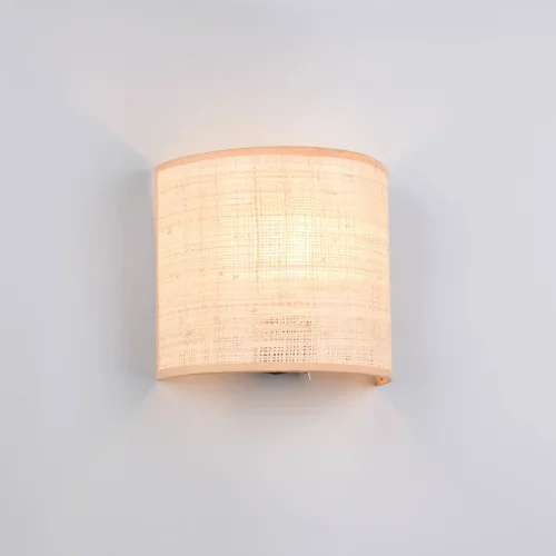 APLIQUE DE PAREDE COM ABAJUR EM ALGAS MARINHAS E27 TERESA