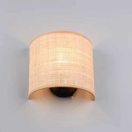 APLIQUE DE PAREDE COM ABAJUR EM ALGAS MARINHAS E27 TERESA