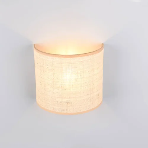 APLIQUE DE PAREDE COM ABAJUR EM ALGAS MARINHAS E27 TERESA