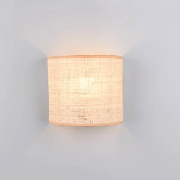 APLIQUE DE PAREDE COM ABAJUR EM ALGAS MARINHAS E27 TERESA