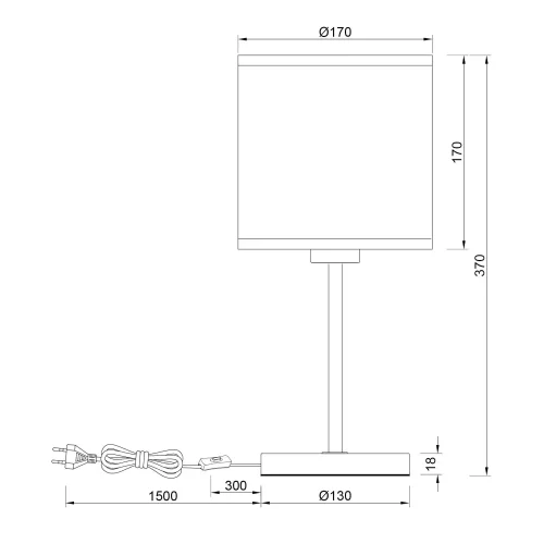 CANDEEIRO DE MESA COM ABAJUR EM ALGAS MARINHAS E27 TERESA