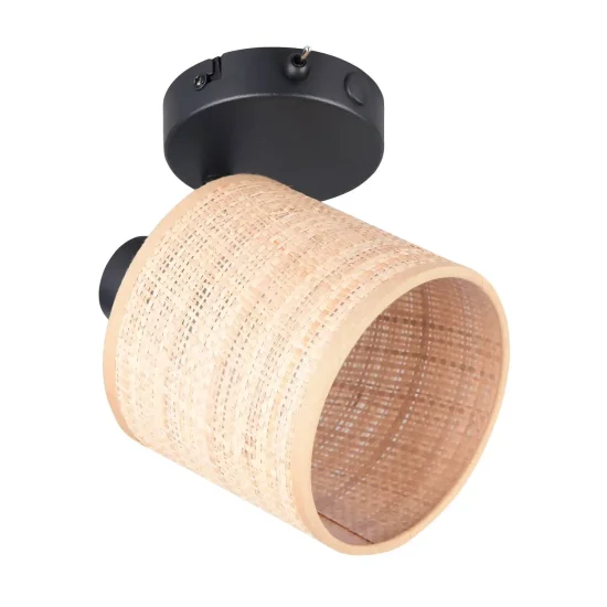 FOCO 1 LUZ COM ABAJUR EM ALGAS MARINHAS E14 TERESA 2