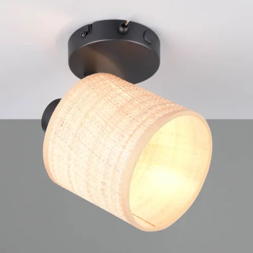 FOCO 1 LUZ COM ABAJUR EM ALGAS MARINHAS E14 TERESA