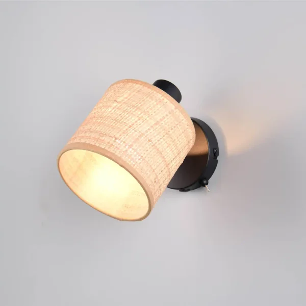 FOCO 1 LUZ COM ABAJUR EM ALGAS MARINHAS E14 TERESA