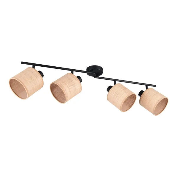 FOCO 4 LUZES COM ABAJURES EM ALGAS MARINHAS E14 TERESA