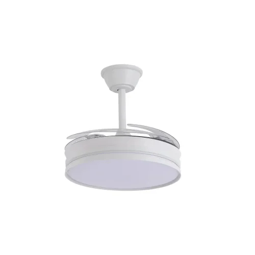 VENTOINHA DE TETO LED 40W REGULÁVEL COM PÁS RETRÁTEIS BRANCO CANDOR