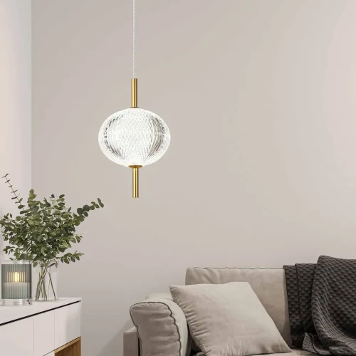 CANDEEIRO DE TETO LED 6W 3000-6500K DOURADO AMBARINA
