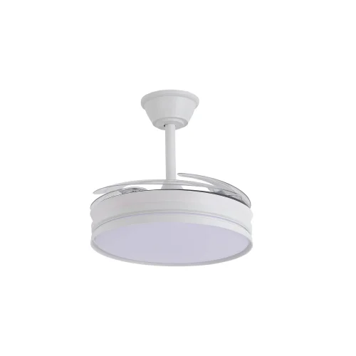 VENTOINHA DE TETO LED 40W REGULÁVEL COM PÁS RETRÁTEIS BRANCO CANDOR