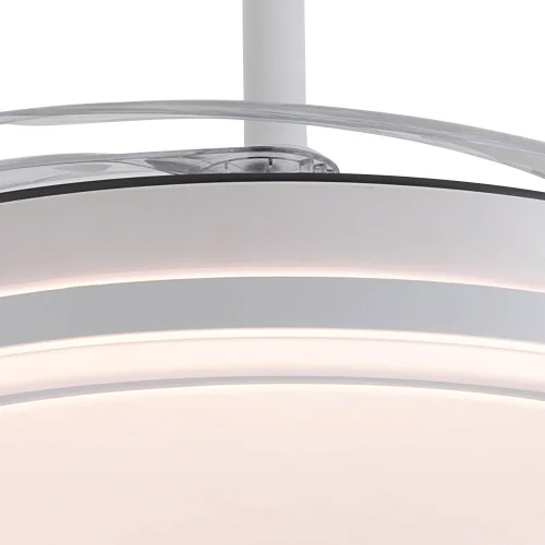 VENTILADOR DE TETO LED 55W REGULÁVEL COM PÁS RETRÁTEIS BRANCO DARIEL