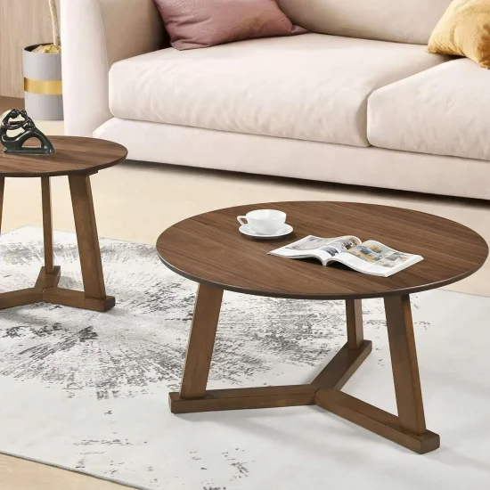 MESA DE CENTRO DAFNE 90 CM NOGAL MDF