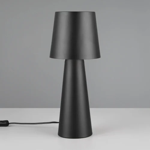 CANDEEIRO DE MESA METAL PRETO E27 OBELVIA