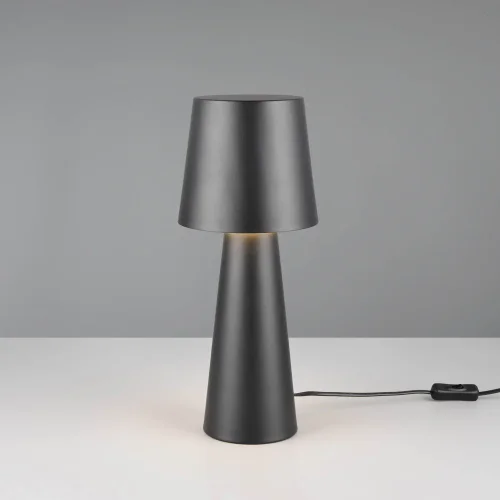 CANDEEIRO DE MESA METAL PRETO E27 OBELVIA