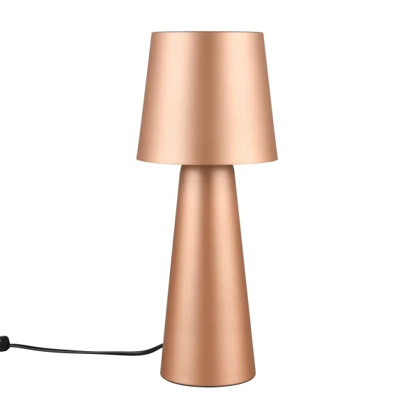 CANDEEIRO DE MESA EM METAL CASTANHO E27 OBELVIA