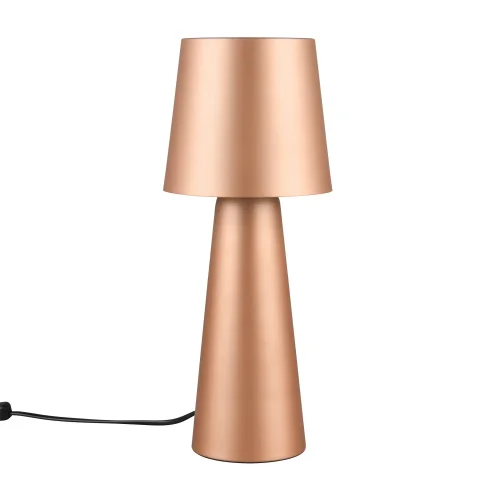 CANDEEIRO DE MESA EM METAL CASTANHO E27 OBELVIA