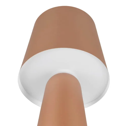 CANDEEIRO DE MESA EM METAL CASTANHO E27 OBELVIA