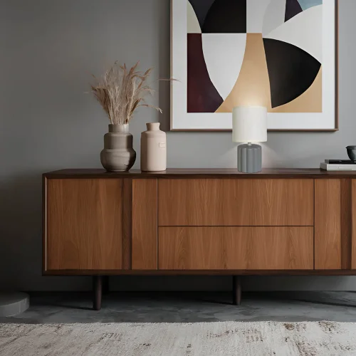 CANDEEIRO DE MESA CERÂMICA CINZA E14 BONNIE