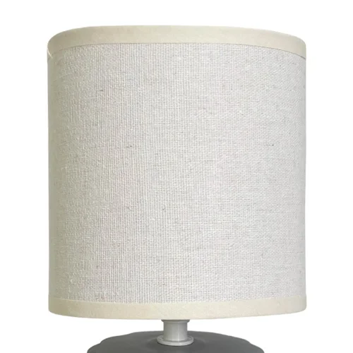 CANDEEIRO DE MESA CERÂMICA CINZA E14 BONNIE