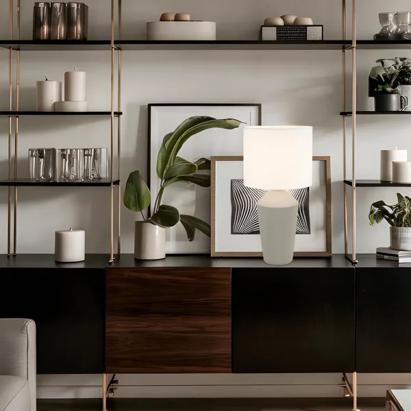 CANDEEIRO DE MESA EM CERÂMICA TOPO 52 CM BASILEA