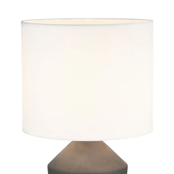 CANDEEIRO DE MESA EM CERÂMICA CASTANHO 52 CM BASILEA