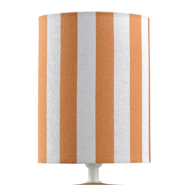 CANDEEIRO DE MESA EM CERÂMICA CASTANHA E14 27 CM ZAIRE