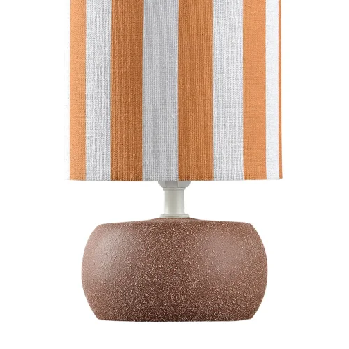 CANDEEIRO DE MESA EM CERÂMICA CASTANHA E14 27 CM ZAIRE