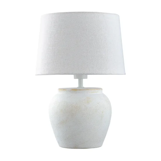 CANDEEIRO DE MESA EM CERÂMICA BRANCA E27 AYLA