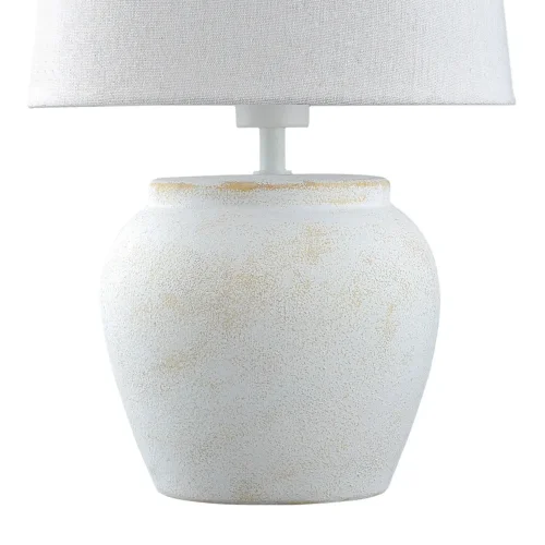 CANDEEIRO DE MESA EM CERÂMICA BRANCA E27 AYLA