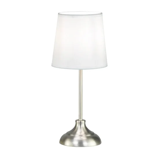 LÂMPADA DE MESA METAL NÍQUEL ACETINADO E14 THARION